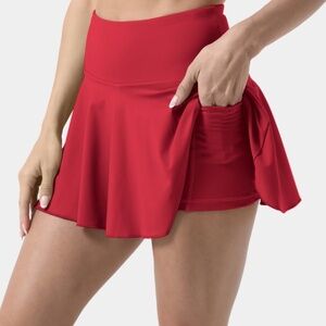 Halara Bright Red Tennis Skort